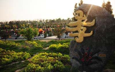 龙生墓园“孝”字碑