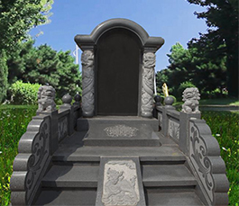 龙生墓园双龙碑